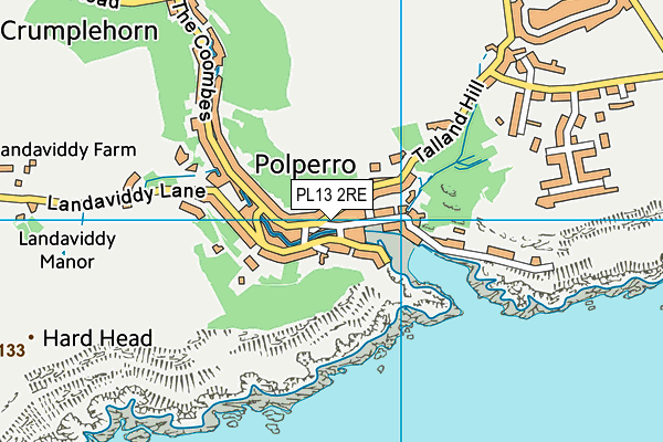 PL13 2RE map - OS VectorMap District (Ordnance Survey)