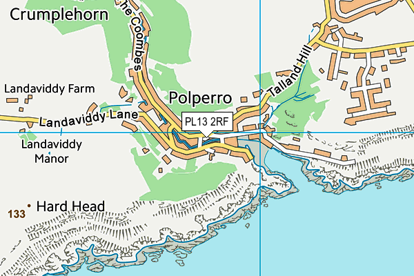 PL13 2RF map - OS VectorMap District (Ordnance Survey)