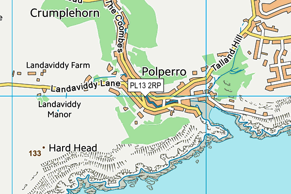 PL13 2RP map - OS VectorMap District (Ordnance Survey)