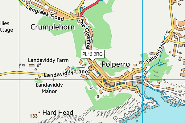 PL13 2RQ map - OS VectorMap District (Ordnance Survey)