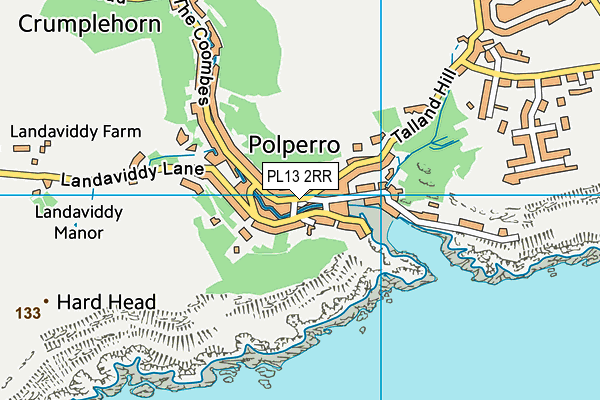 PL13 2RR map - OS VectorMap District (Ordnance Survey)