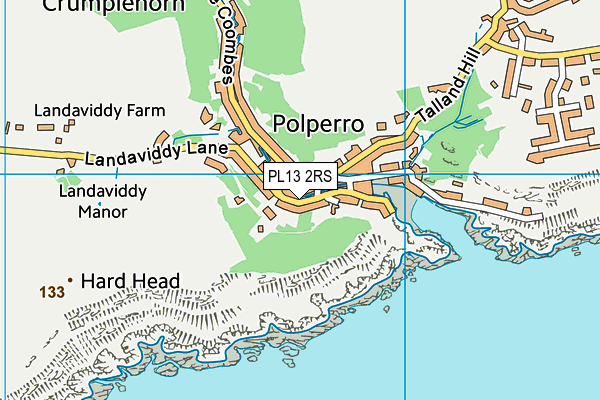 PL13 2RS map - OS VectorMap District (Ordnance Survey)