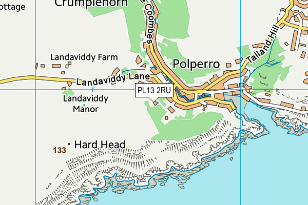 PL13 2RU map - OS VectorMap District (Ordnance Survey)