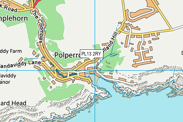 PL13 2RY map - OS VectorMap District (Ordnance Survey)