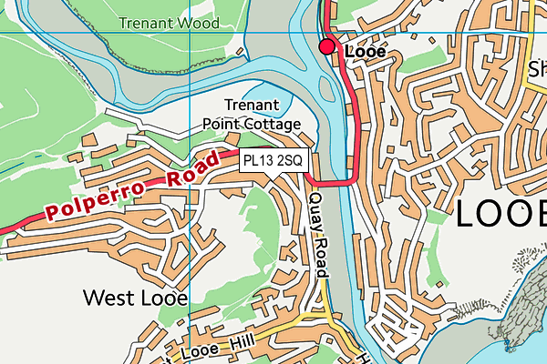 PL13 2SQ map - OS VectorMap District (Ordnance Survey)