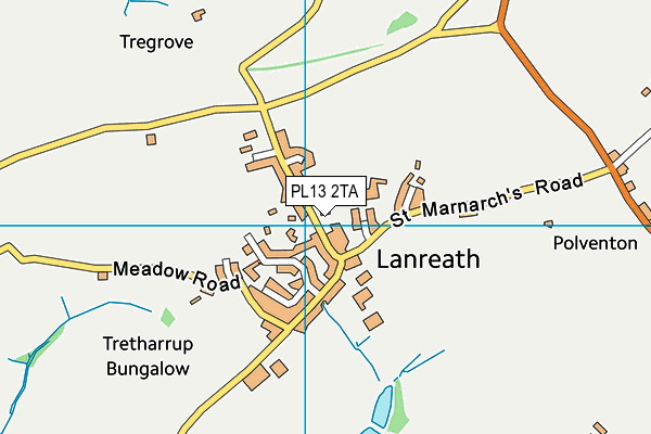 PL13 2TA map - OS VectorMap District (Ordnance Survey)