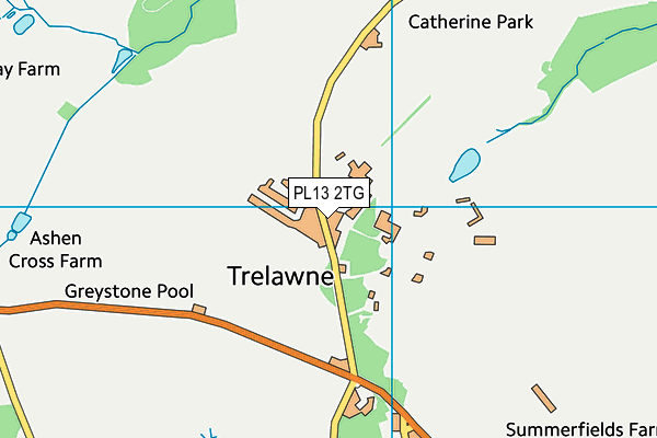 PL13 2TG map - OS VectorMap District (Ordnance Survey)