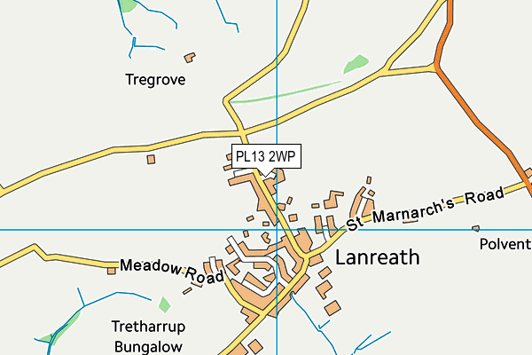 PL13 2WP map - OS VectorMap District (Ordnance Survey)
