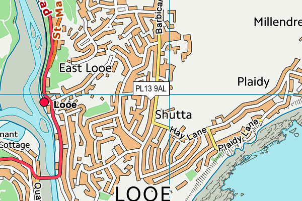 PL13 9AL map - OS VectorMap District (Ordnance Survey)