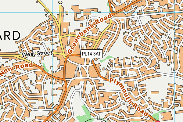 PL14 3AT map - OS VectorMap District (Ordnance Survey)