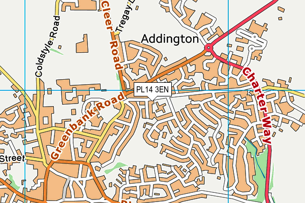 PL14 3EN map - OS VectorMap District (Ordnance Survey)