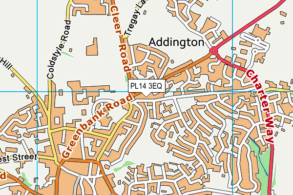 PL14 3EQ map - OS VectorMap District (Ordnance Survey)