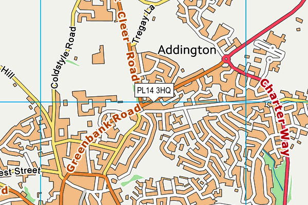 PL14 3HQ map - OS VectorMap District (Ordnance Survey)