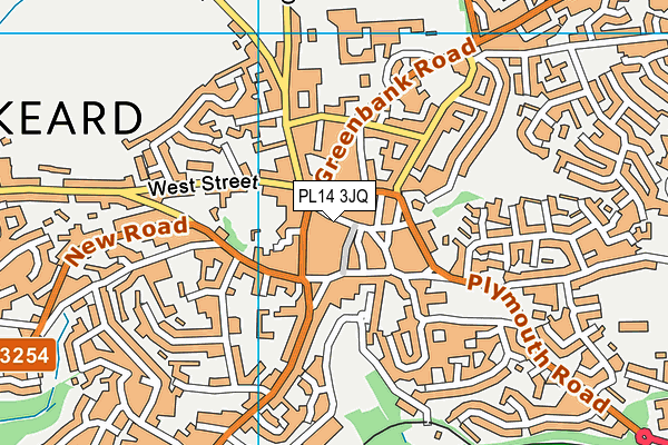 PL14 3JQ map - OS VectorMap District (Ordnance Survey)