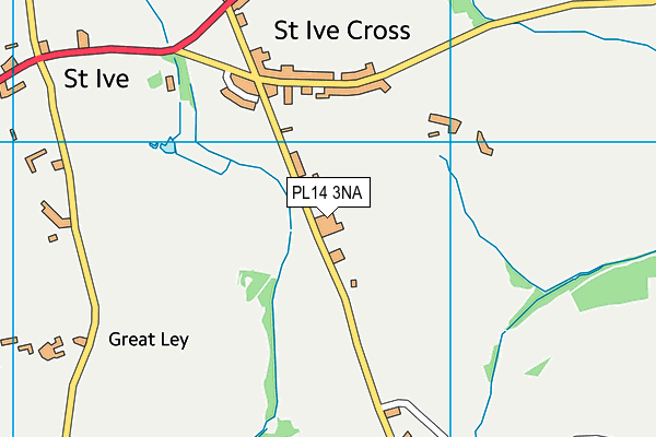 PL14 3NA map - OS VectorMap District (Ordnance Survey)