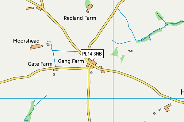 PL14 3NB map - OS VectorMap District (Ordnance Survey)