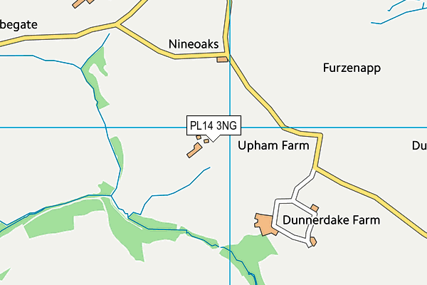 PL14 3NG map - OS VectorMap District (Ordnance Survey)