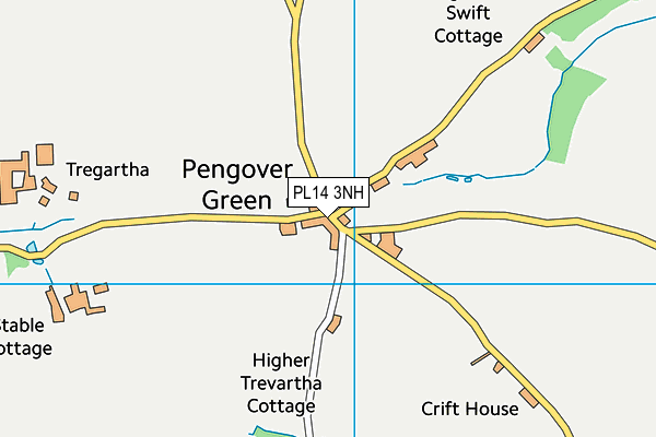 PL14 3NH map - OS VectorMap District (Ordnance Survey)