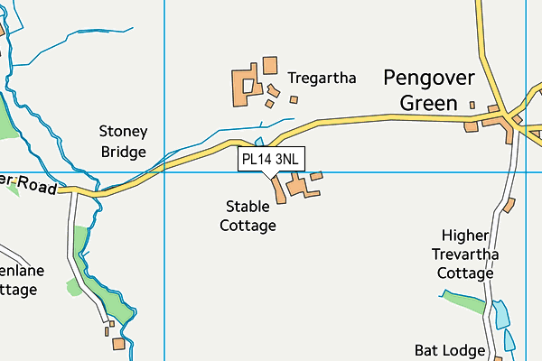 PL14 3NL map - OS VectorMap District (Ordnance Survey)