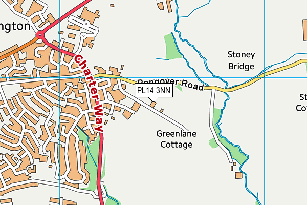 PL14 3NN map - OS VectorMap District (Ordnance Survey)