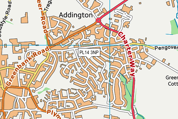 PL14 3NP map - OS VectorMap District (Ordnance Survey)