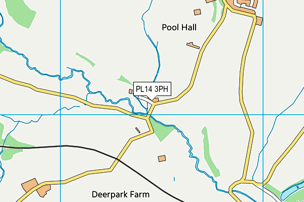 PL14 3PH map - OS VectorMap District (Ordnance Survey)