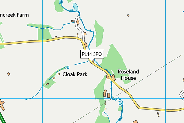 PL14 3PQ map - OS VectorMap District (Ordnance Survey)