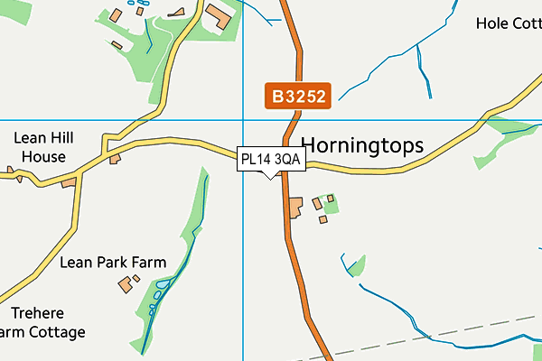 PL14 3QA map - OS VectorMap District (Ordnance Survey)