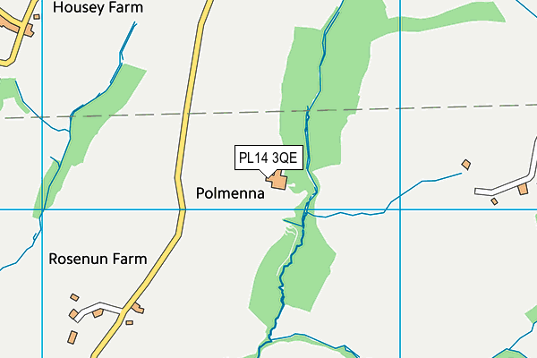 PL14 3QE map - OS VectorMap District (Ordnance Survey)