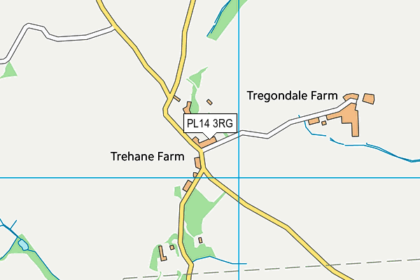 PL14 3RG map - OS VectorMap District (Ordnance Survey)