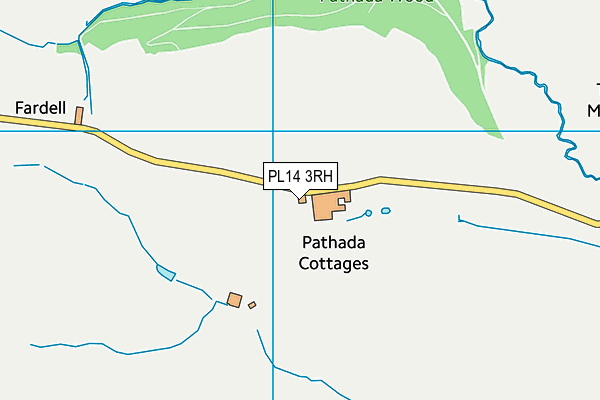 PL14 3RH map - OS VectorMap District (Ordnance Survey)