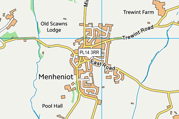 PL14 3RR map - OS VectorMap District (Ordnance Survey)