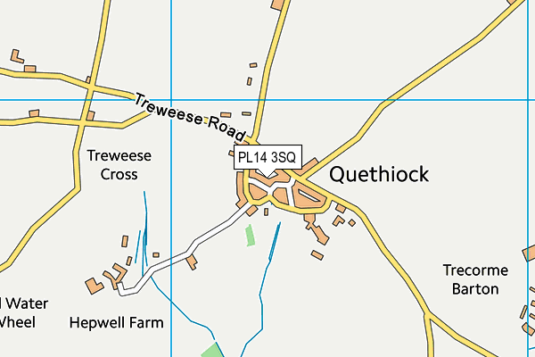 Quethiock CofE School map (PL14 3SQ) - OS VectorMap District (Ordnance Survey)