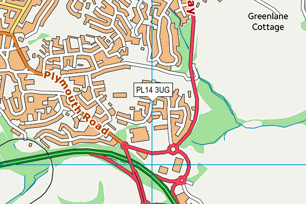 PL14 3UG map - OS VectorMap District (Ordnance Survey)