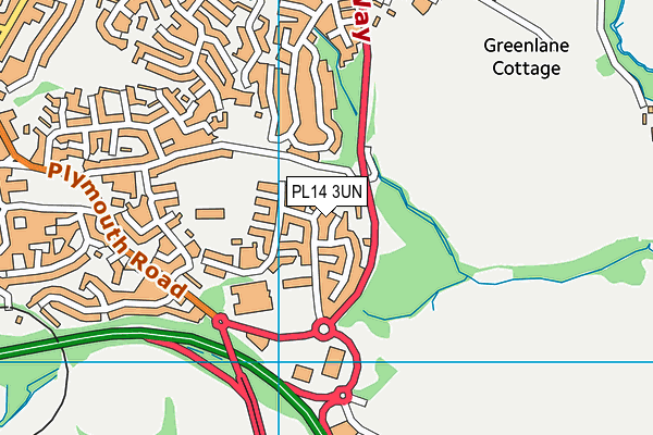 PL14 3UN map - OS VectorMap District (Ordnance Survey)