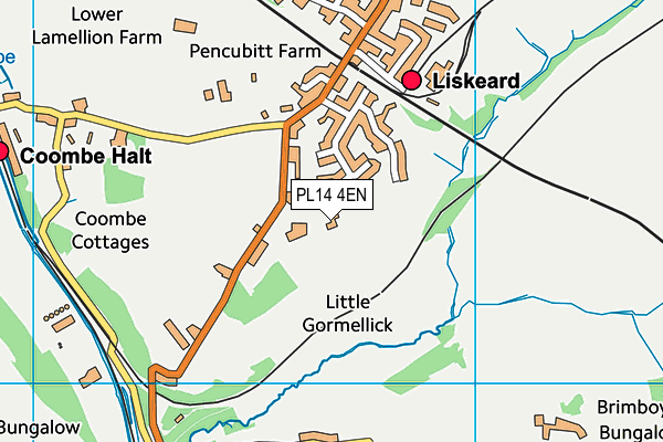 PL14 4EN map - OS VectorMap District (Ordnance Survey)