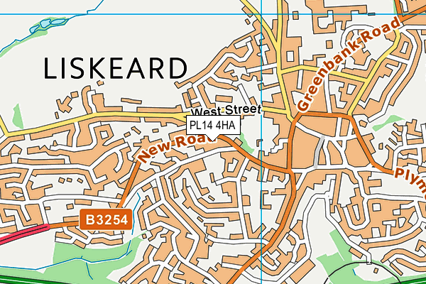 PL14 4HA map - OS VectorMap District (Ordnance Survey)