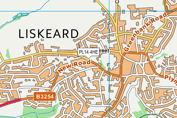 PL14 4HE map - OS VectorMap District (Ordnance Survey)
