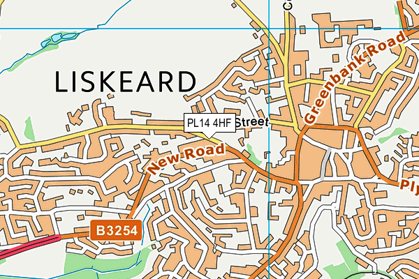 PL14 4HF map - OS VectorMap District (Ordnance Survey)