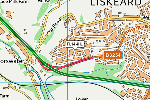 PL14 4HL map - OS VectorMap District (Ordnance Survey)