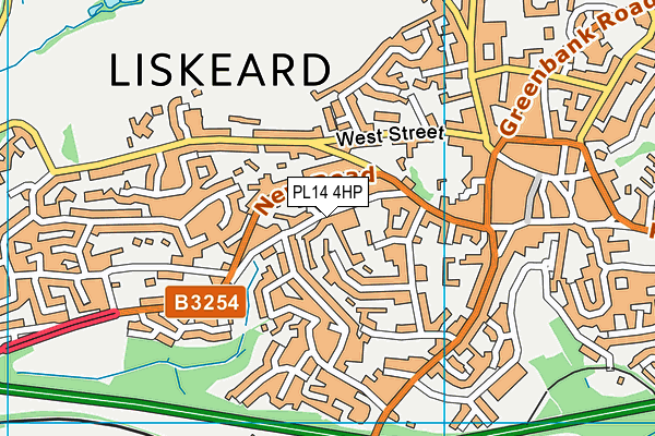 PL14 4HP map - OS VectorMap District (Ordnance Survey)