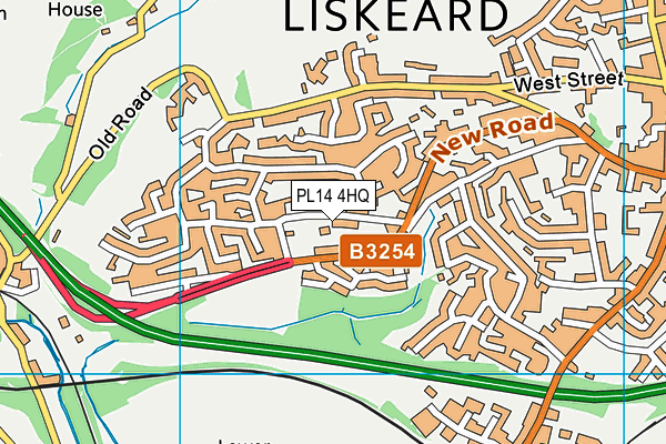 PL14 4HQ map - OS VectorMap District (Ordnance Survey)