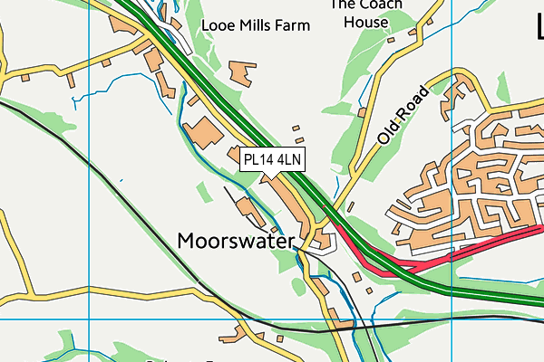 PL14 4LN map - OS VectorMap District (Ordnance Survey)