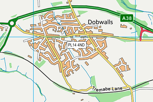 PL14 4ND map - OS VectorMap District (Ordnance Survey)