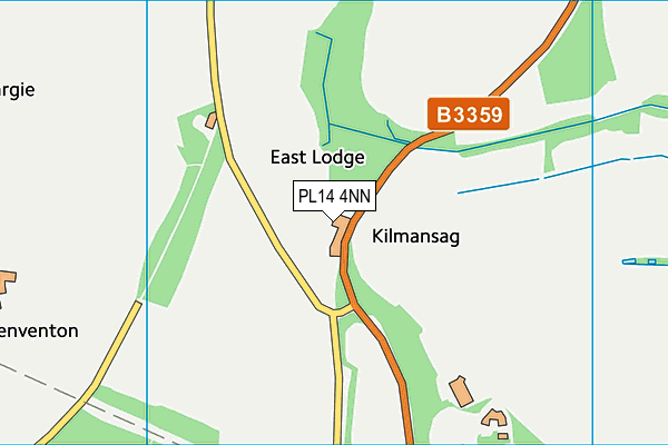 PL14 4NN map - OS VectorMap District (Ordnance Survey)