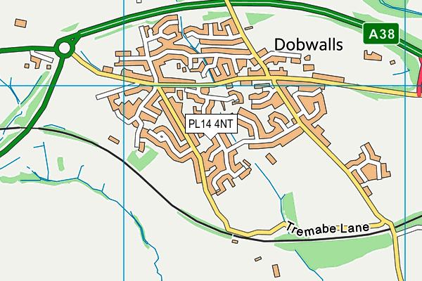 PL14 4NT map - OS VectorMap District (Ordnance Survey)