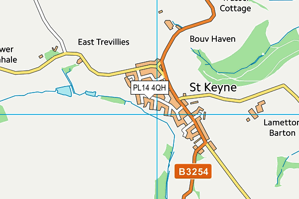 PL14 4QH map - OS VectorMap District (Ordnance Survey)