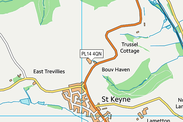 PL14 4QN map - OS VectorMap District (Ordnance Survey)