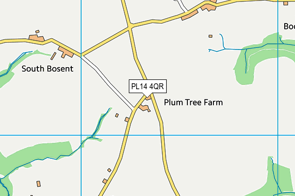 PL14 4QR map - OS VectorMap District (Ordnance Survey)