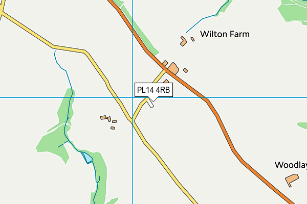 PL14 4RB map - OS VectorMap District (Ordnance Survey)